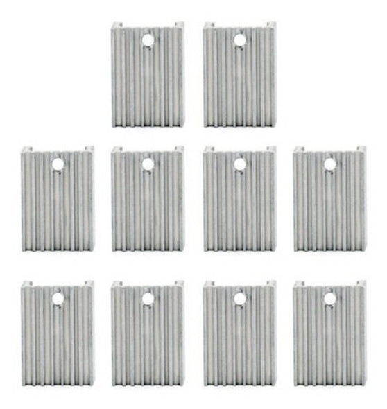 10pc Disipador De Calor Cooler 15x10x21mm Radiador De Potenc 1