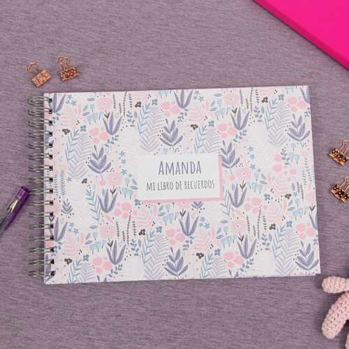 Libro Álbum De Recuerdos Del Bebé Personalizado Con Nombre 1