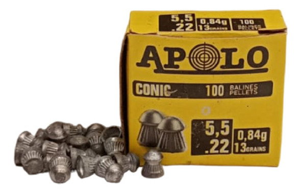 Balines Apolo Conic Copita 5,5 Mm 13 Grains 100 Unidades 0