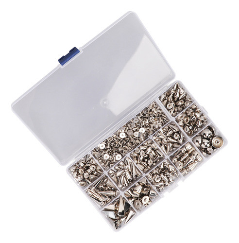 Kit De Rebite Punk Diy 270 Unidades, 12 Estilos, Acabamento 0