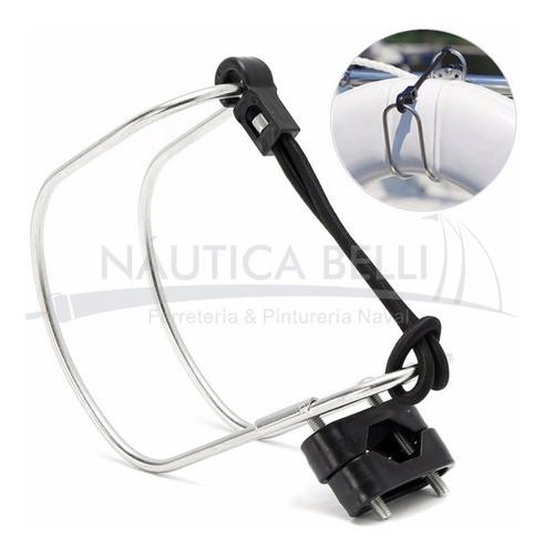 Soporte De Acero Inox. P/ Salvavidas Rosca Circular- Premium 1