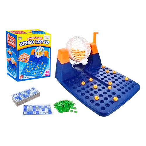 Juego Bingo 90 Números Y 48 Cartas Completo C/bolillero 0