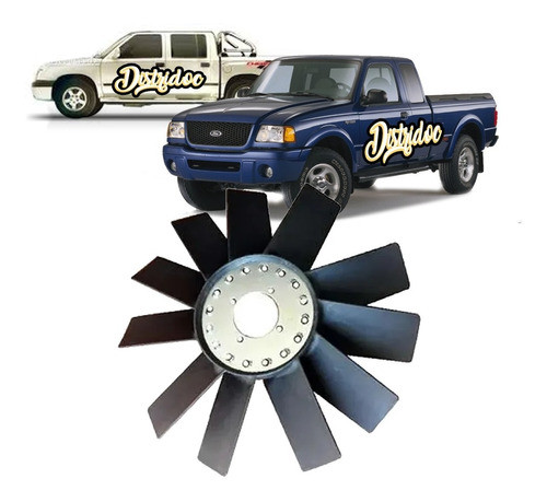 Paleta Ventilador Maxion F100 Ranger-s10-sprinter 2.5-2.8 0