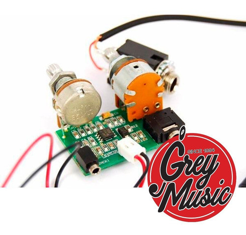 Piezo Electrico P/ Guitarra Artec Ab1 2 Potenciòmetros 1