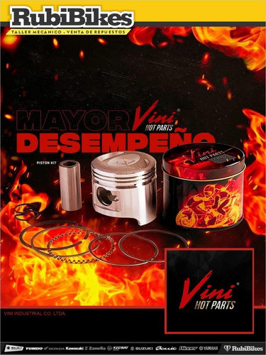 Pistón Para Milestone 150 0,50. Vini Hot Parts 1