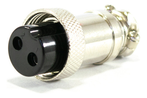 4 Ficha Conector Hembra Microfono 2 Pines Cable Rosca Din 0