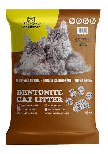 Arena Aglomerante Gato Cat Partner 20kg Cafe Con Regalo 0