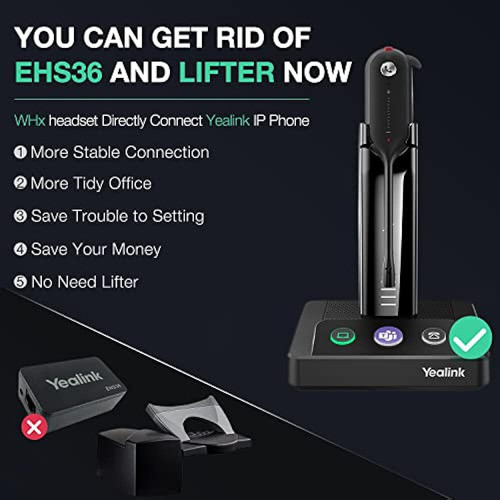 Yealink Wh63 Auricular Inalámbrico Con Micrófono Para Comput 1