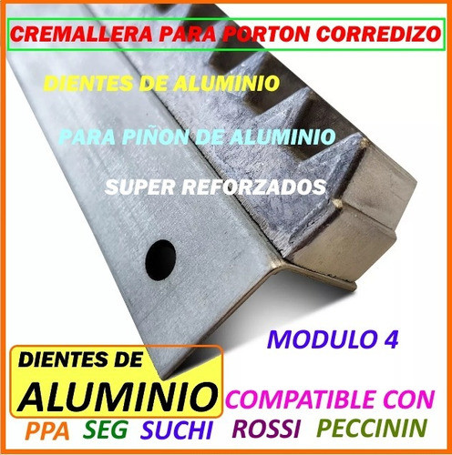 Cremallera Aluminio Reemplazo Plastico Ppa Seg Suchi, Vs Bbs 1
