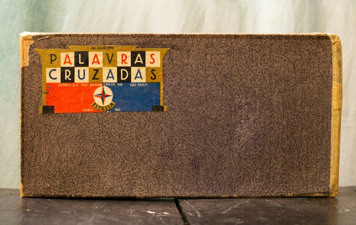 Jogo Palavra Cruzada De Madeira Anos 1965 Com 122 Peças 0