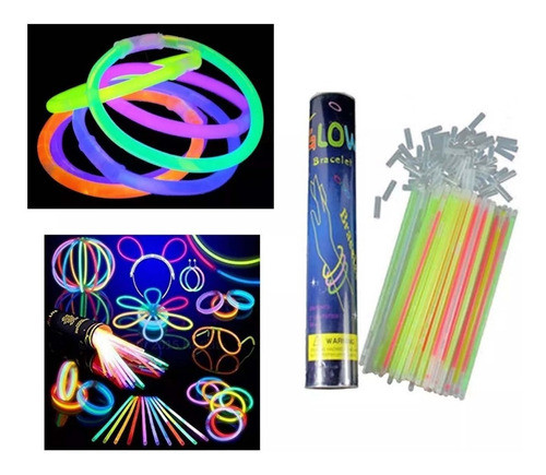 Pulsera Quimica Palito Fluorescente X50 Cotillon Fiesta 0