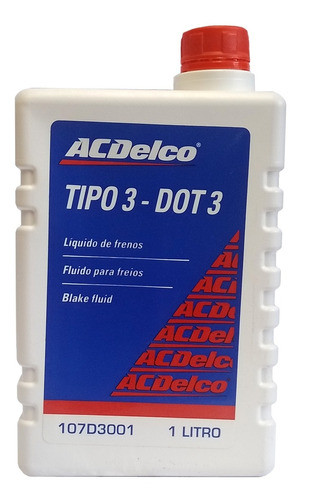Liquido Frenos Dot 3 X 1 Lt 100% Acdelco 0