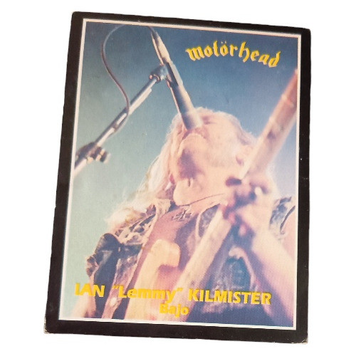 Carta,internacional Rock Card, Musico I. Kilmister,motorhead 0