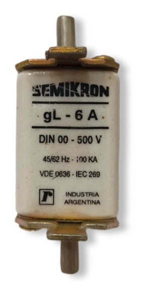 Fusible Nh-00 6a 500v Gl Semikron F0l0006 0