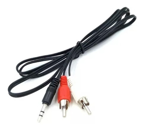 Cable 2 Rca A 1 Miniplug Jack Estereo Audio 1,5 Metros 0