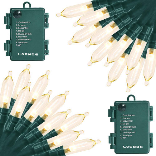 Luces Loende, 50 Luces Led De Navidad, Con Bateras, Para Rbo 0
