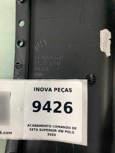 Acabamento Comando De Seta Superior Vw Polo 2020 1