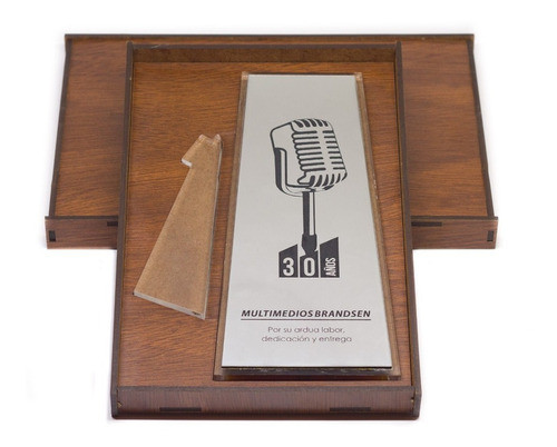 Premio Freire En Acrilico 8mm  Pie Encastrable Con Estuche 1