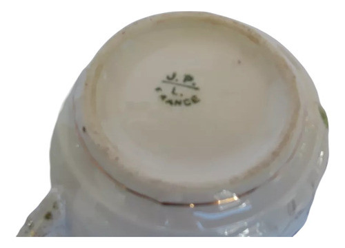 Taza De Te Porcelana Francesa J P L Limoges 1