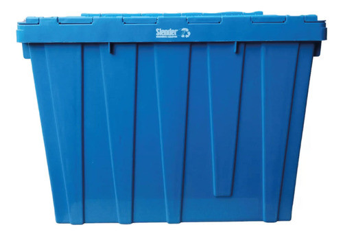 Cajón Logístico Con Tapa 84 Lts 60x40x46cm Plástico Slender 1