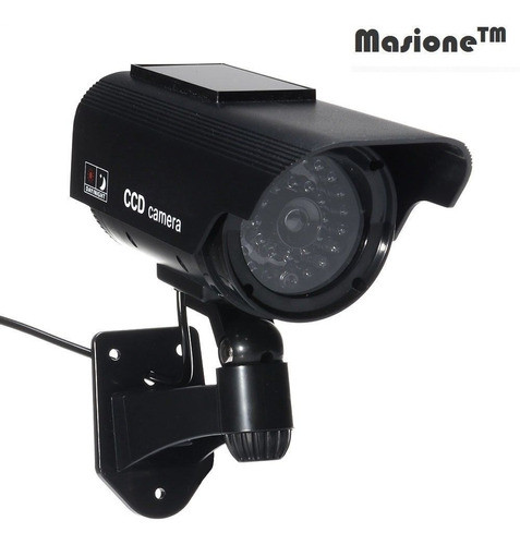 Falso Que Destella Led Luz Solar Powered Cámara De Seguridad 1