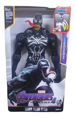 Muñeco  Venom Titan Hero 30 Cm Luz Y Sonido V Crespo 0