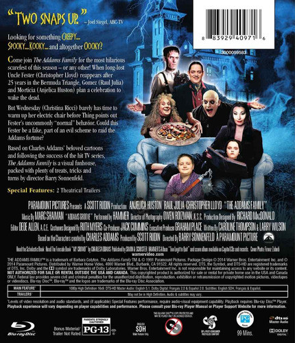 Blu-ray The Addams Family / Los Locos Addams 1