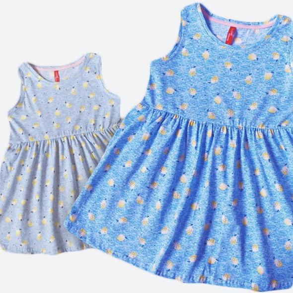 Vestido Limones Jersey Corte Princesa Little Manny Beba 0