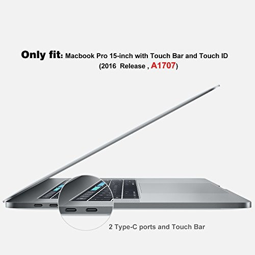 Carcasa De Goma Procase C/funda Teclado P/macbook Pro 15 In 1