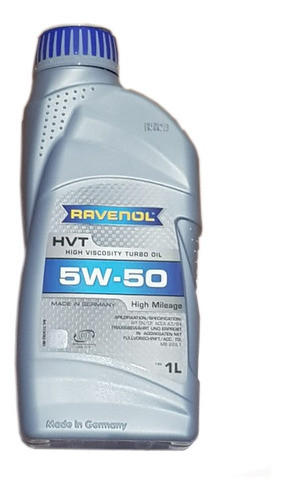 Aceite Ravenol 5w50 1 Litro Sintetico Hvt Sn/cf 0