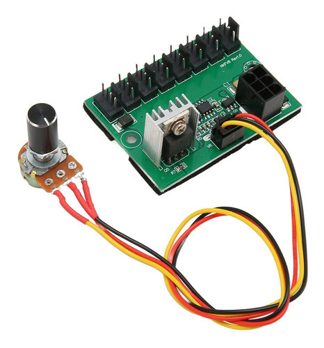 Mine Fan Hub Pwm Dc 12v Controlador De Velocidade Pc De 8 Vi 0