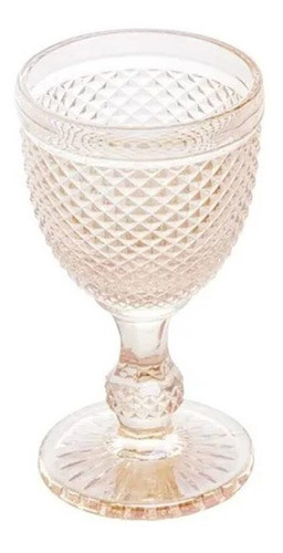 Taça De Vidro Para Água Bico De Jaca Âmbar Metalizado 300ml 1