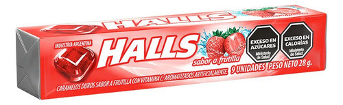 Pastillas Halls Vita C Frutilla Caja X 12 Unidades 0