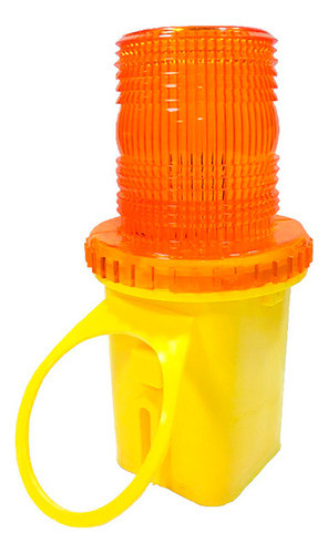 Baliza Luz Intermitente Encendido Solar 1 Batería Para Cono 1