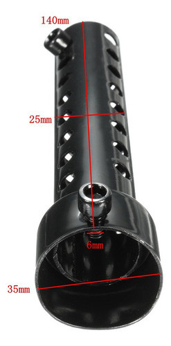 . 1 Peça Universal Motocicleta Tubo Escape Silenciador 1