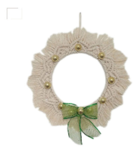 Guirlanda Macrame Decorativa Grande Artesanal Medida 44cm 0