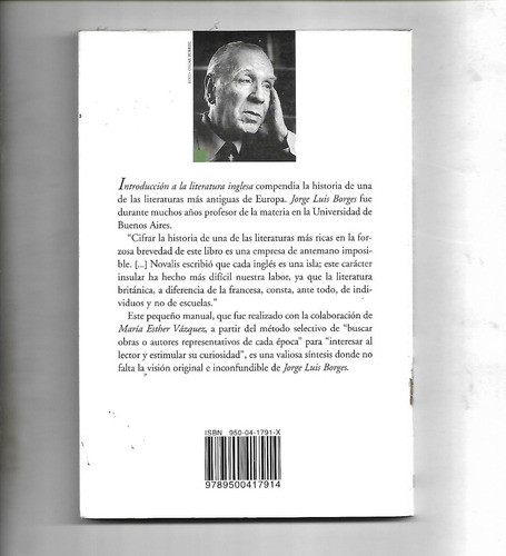 Introducción A La Literatura Inglesa De Jorge Luis Borges 1