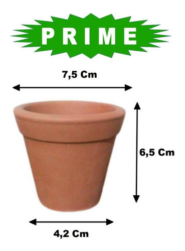 50 Mini Vaso De Barro Pequeno 7,5 X 6,5 Cm Lembrancinha 1