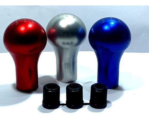 Palanca Pomo C/ Cambio Metal Deportiva Auto Plateada P1245 0