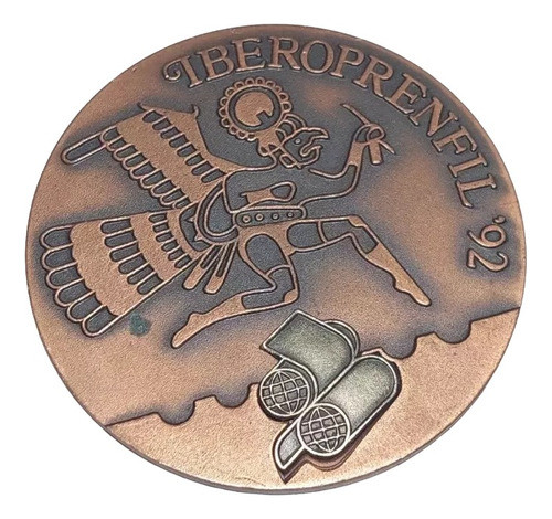Medalla Exposicion Iberoprenf Bs.as Año 1992- 59 Mm - 079 0