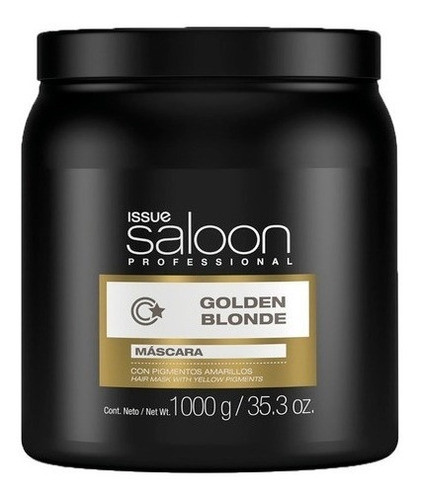 Mascara Capilar Golden Blonde Issue Saloon Rubio Calido 1kg 0