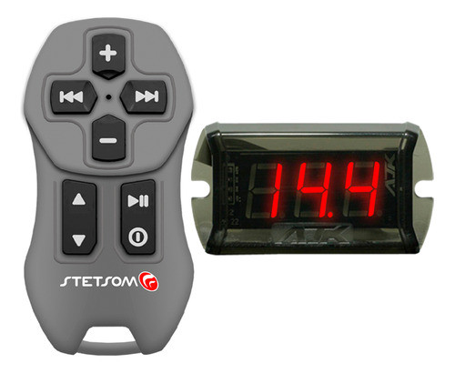 Controle Longa Distancia Stetsom Grafite + Voltímetro Nano 0