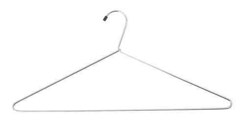 24 Cabides Arame Metal Cromado Roupas Armário Arara Closet 0