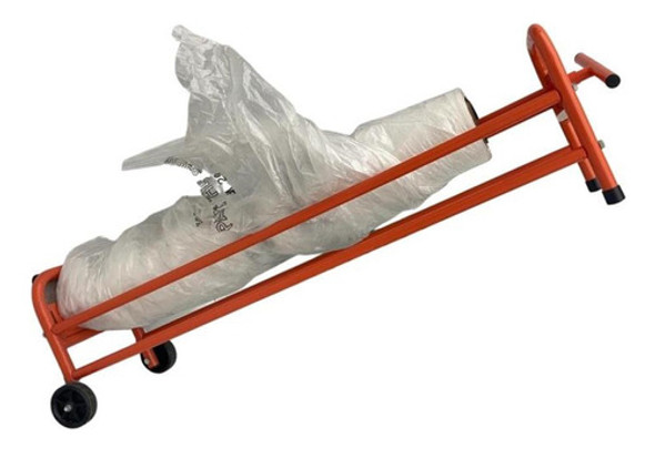 Soporte C/ Ruedas + Bobina Nylon Enmascarar Autos Taller T4 0