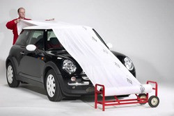 Soporte C/ Ruedas + Bobina Nylon Enmascarar Autos Taller T4 1