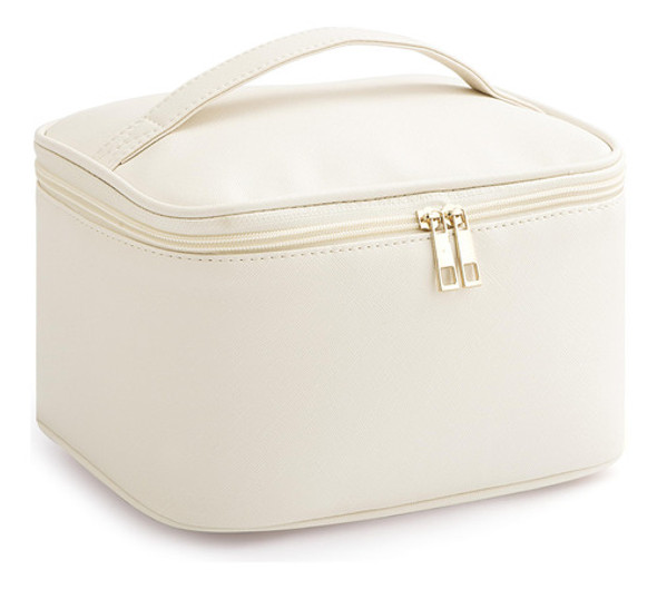 Neceser Bolso Porta Cosmeticos Estuche Organizador Beige L 0