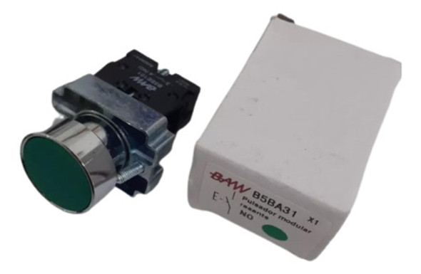 Pulsador Modular Resante Baw 6a 400v Verde Baw 0