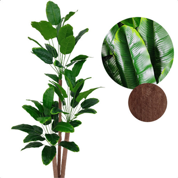 Árvore Bananeira Artificial Grande Toque Real Sem Vaso 0
