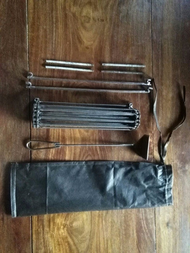 Parrilla Plegable Para Camping De Cadenas 0
