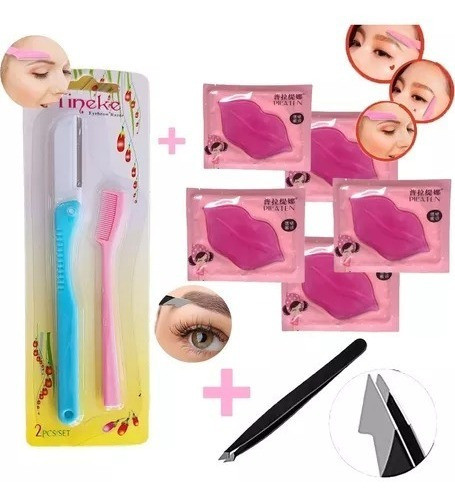 Set Perfilador Cejas + Peine Cejas + 5 Mascarillas + Pinza 0